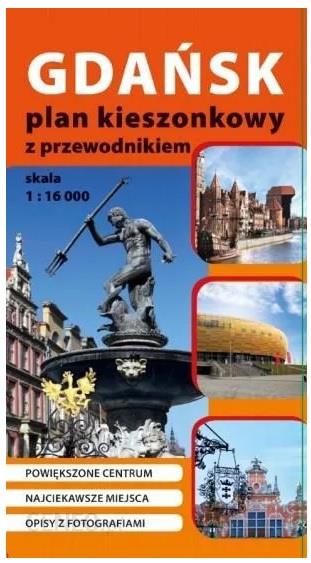 GDAŃSK. PLAN MIASTA KIESZONKOWY Z PRZEWODNIKIEM.