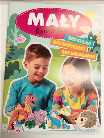 MAŁY KONSTRUKTOR BEZ KLEJU BEZ NOZYCZEK