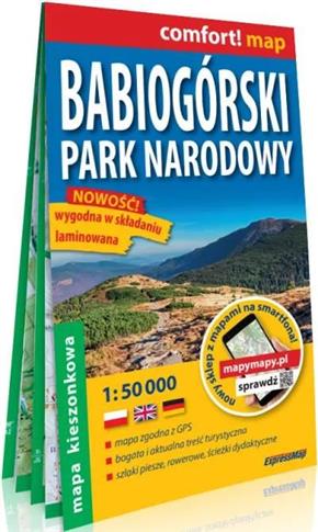 Babiogórski Park Narodowy; kieszonkowa laminowana