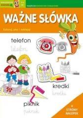 MARCHEWKOWE ZADANIA 3-6 LAT. WAŻNE SŁÓWKA