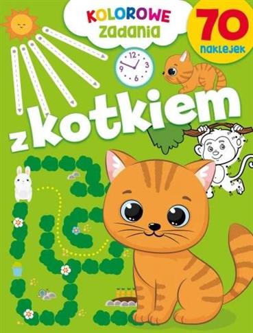 Kolorowe zadania z kotkiem