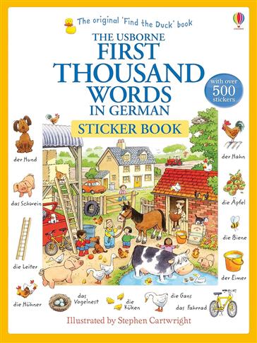 First Thousand Words in German Sticker Book