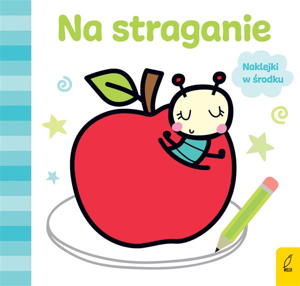NA STRAGANIE. NAKLEJKI W ŚRODKU.