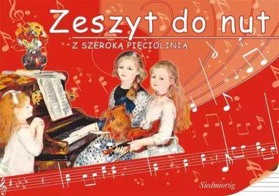 ZESZYT DO NUT Z SZEROKĄ PIĘCIOLINIĄ