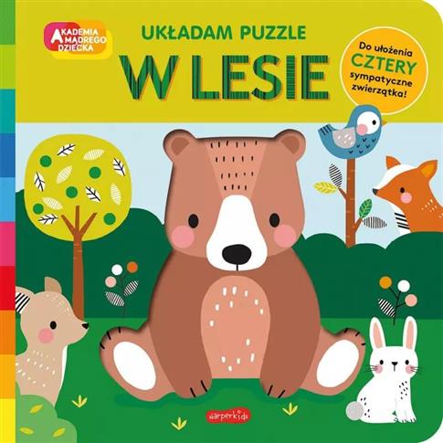 Akademia Mądrego Dziecka. Układam puzzle. W lesie