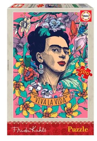 EDUCA, PUZZLE, VIVA LA VIDA, FRIDA KAHLO, 500 EL.