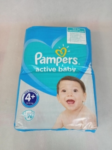 Pampers, Active Baby 4+, 10-15kg, 76szt.
