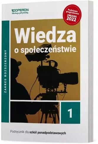 Wiedza o społeczeństwie 1. Szkoła ponadpodstawowa.