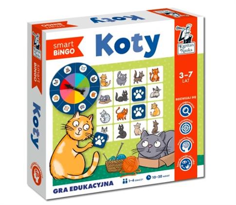 Kapitan Nauka, gra edukacyjna, Koty. Smart Bingo