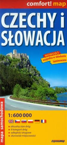 Czechy i Słowacja 1:600 000 Mapa samochodowa