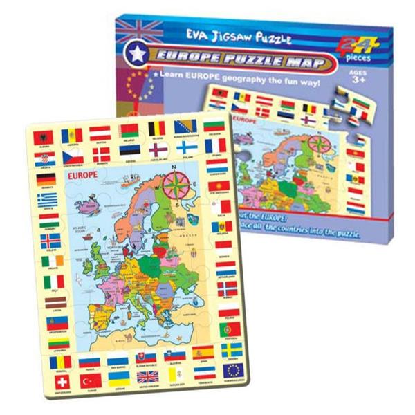 RUSSELL PUZZLE MATA Z PUZZLI - MAPA EUROPY