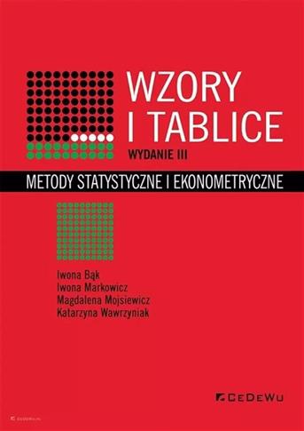 Wzory i tablice. Metody statystyczne i