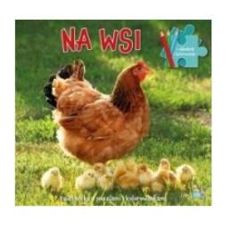 KSIĄŻECZKA Z PUZZLAMI I KOLOROWANKAMI NA WSI