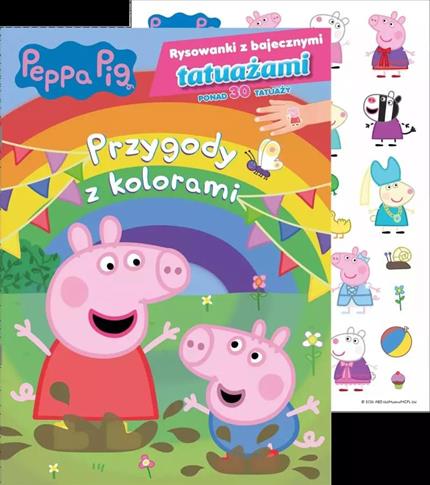 Peppa Pig. Rysowanki z bajecznymi tatuażami cz. 1