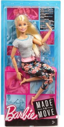 Barbie, lalka Made to Move Kwiecista , różowa