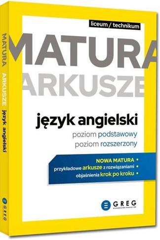 Matura. Arkusze. Język angielski. Poziom podstawow