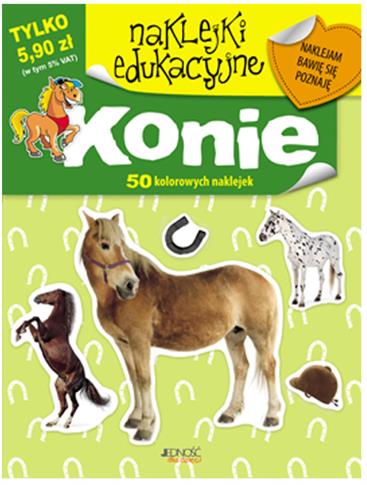 Naklejki edukacyjne. Konie
