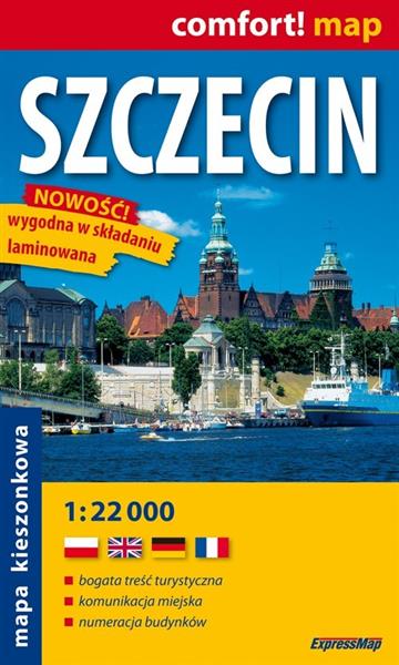 SZCZECIN. LAMINOWANY PLAN MIASTA KIESZONKOWY, 1:22