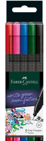 FABER-CASTELL, CIENKOPIS , 5 KOLORÓW