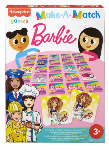 Memory Barbie, gra dla dzieci, Mattel Games