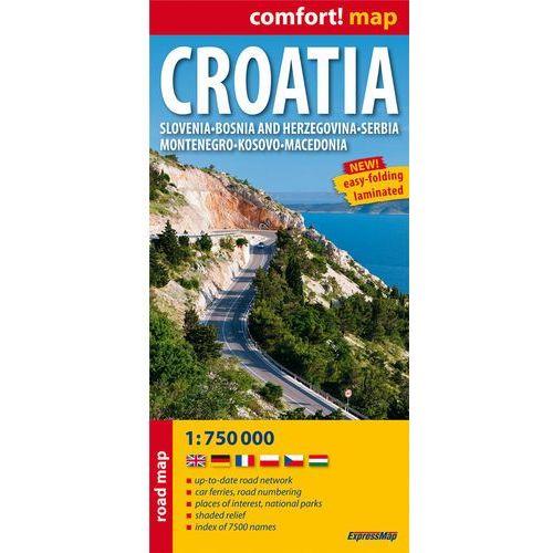 CROATIA ROAD MAP 1:750 000
