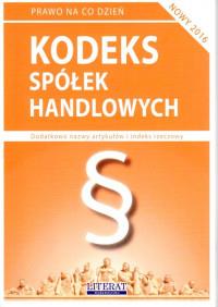 KODEKS SPÓŁEK HANDLOWYCH 2016