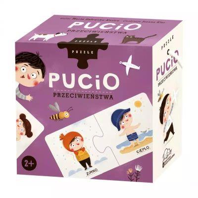 Puzzle 20 elementów. Pucio. Przeciwieństwa
