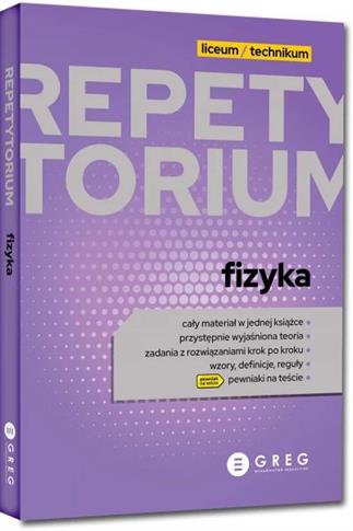 REPETYTORIUM - LICEUM/TECHNIKUM - FIZYKA - 2023