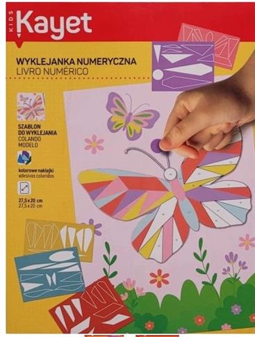Kayet Wyklejanka numeryczna Motyl 27,5 x 20 cm