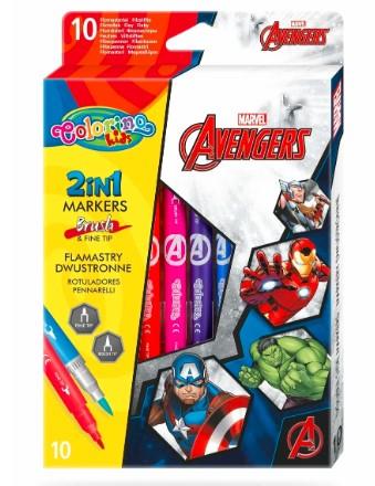 Flamastry dwustronne, Colorino Kids, Avengers, 10