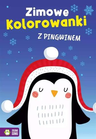 ZIMOWE KOLOROWANKI Z PINGWINEM