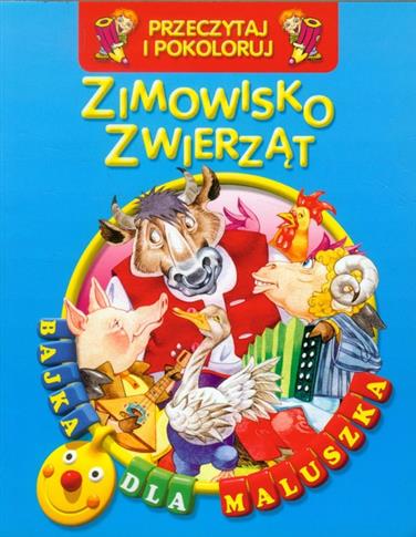 Zimowisko zwierząt. Przeczytaj i pokoloruj