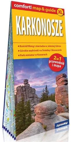 Karkonosze; laminowany map&guide XL (2w1: przewodn