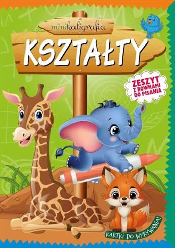 MINIKALIGRAFIA. KSZTAŁTY. ZESZYT Z ROWKAMI DO PISA