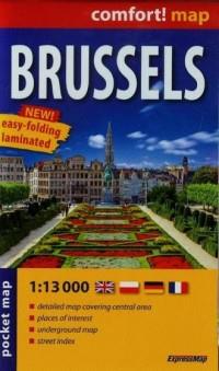 BRUSSELS LAMINOWANY PLAN MIASTA (SKALA 1: 13 000)