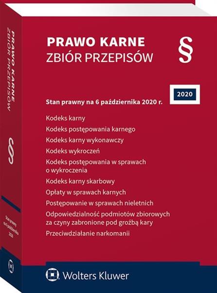 PRAWO KARNE. ZBIÓR PRZEPISÓW. STAN PRAWNY 6.10.202