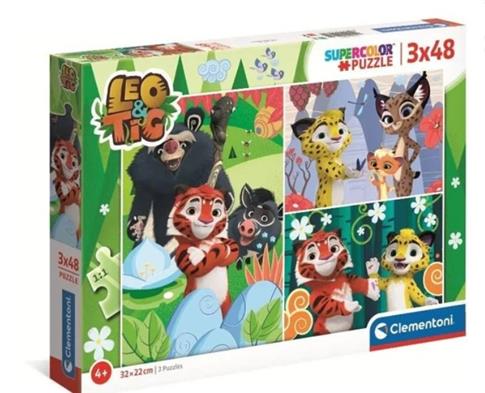 CLEMENTONI, PUZZLE, LEO I TIG, 3X48 EL.