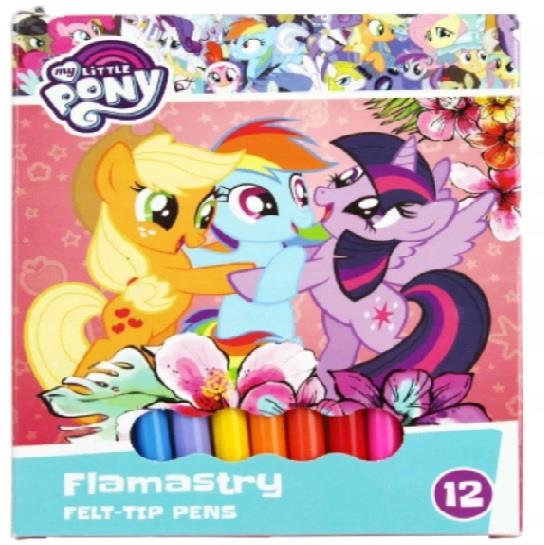 FLAMASTRY SZKOLNE 12SZT MY LITTLE PONY KUCYKI