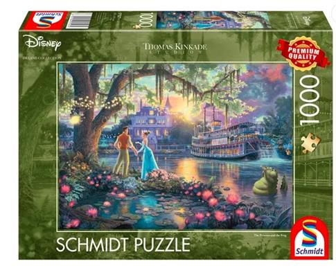 Puzzle, THOMAS KINKADE Księżniczka i żaba (Disney)