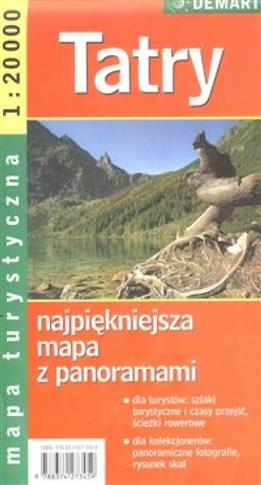 Mapa turystyczna Tatry + plan miasta Zakopane 1:20