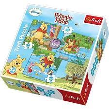 PUZZLE 3W1 KUBUŚ PUCHATEK POBAWMY SIĘ TREFL