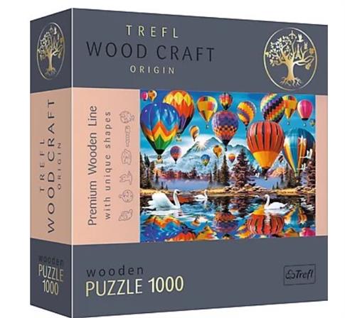 Trefl, Puzzle Wood Craft Kolorowe balony, 1000 el.