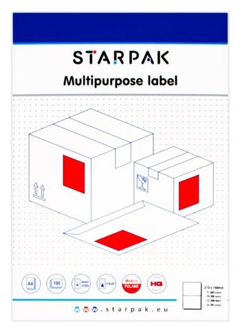 STARPAK ETYKIETY SAMOPRZYLEPNE 424007 21.0X14.8CM