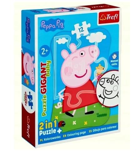 PUZZLE GIGANT 12 EL. ŚWINKA PEPPA 91844