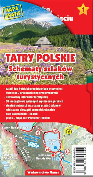 TATRY POLSKIE. SCHEMATY SZLAKÓW TURYSTYCZNYCH