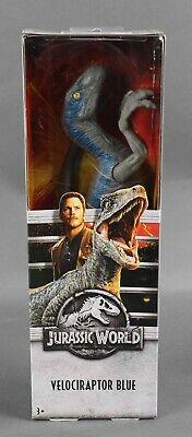 MATTEL NEW JURASSIC WORLD VELOCIRAPTOR BLUE ACTION