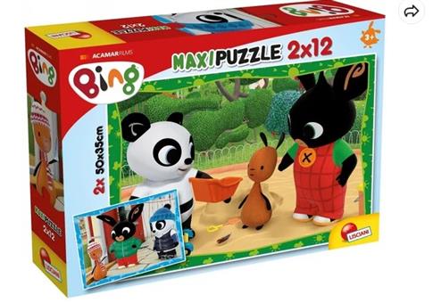Lisciani, puzzle, Bing w Szkole, 2x12 el.