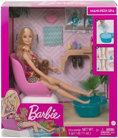 Barbie, zestaw do zabawy Mani-pedi Spa, GHN07