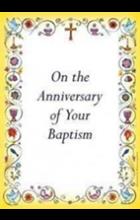 ANNIVERSARY OF BAPTISM CARD