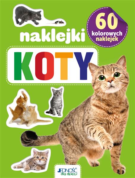 KOTY. 60 KOLOROWYCH NAKLEJEK